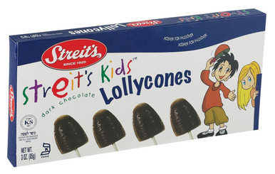 Streit’s Kids Dark Chocolate Lollycones, 3 oz.