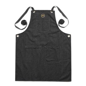 Fox Run Brands – Outset Black Denim Grill Apron For Men and Women, 27″