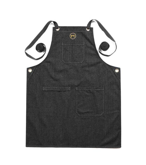 Fox Run Brands – Outset Black Denim Grill Apron For Men and Women, 27″