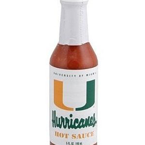 Collegiate Hot Sauce – Miami Hurricanes, 5oz.
