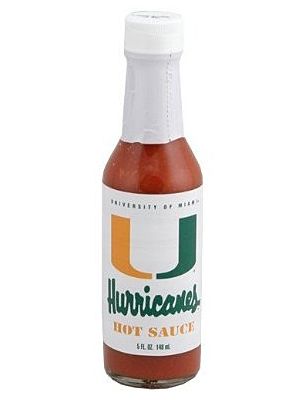 Collegiate Hot Sauce – Miami Hurricanes, 5oz.