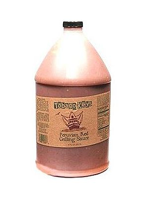 Tobago Keys Peruvian Red Grilling Sauce, 1 Gallon.