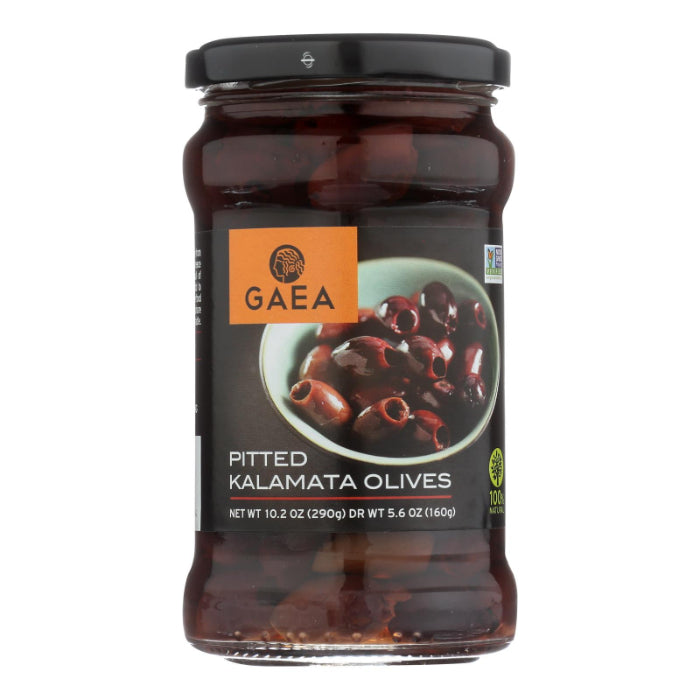 Gaea North America – Olive Kalamata Pitted, 5.6 oz | Pack of 8