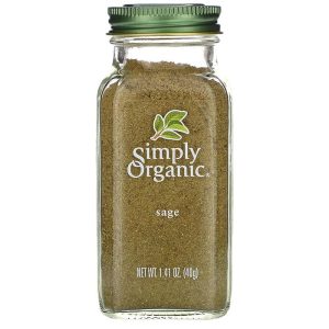 Simply Organic – Organic Ground Sage, 1.41oz