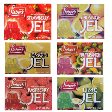 Lieber’s Jello Variety Pack, 6 Count