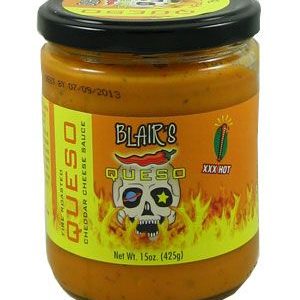 Blair’s Fire Roasted Cheddar Cheese Queso Sauce XXX Hot, 12oz.