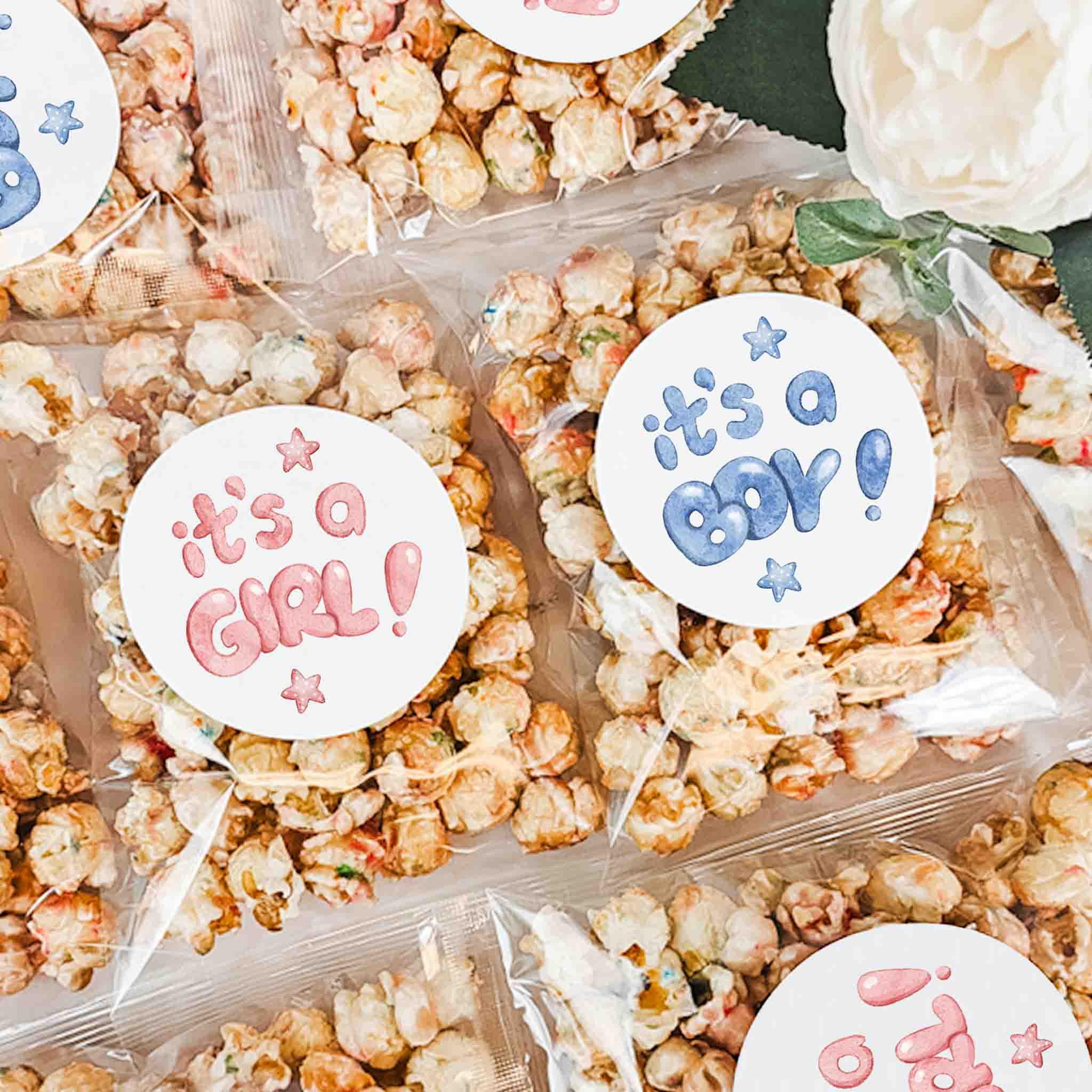 Baby Shower Popcorn Favors