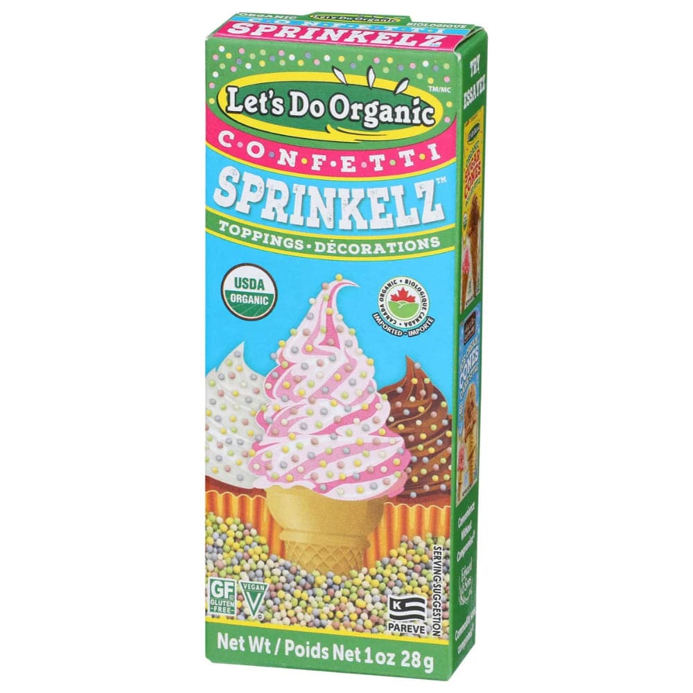 Let’s Do Organic – Confetti Sprinkelz, 1 Oz