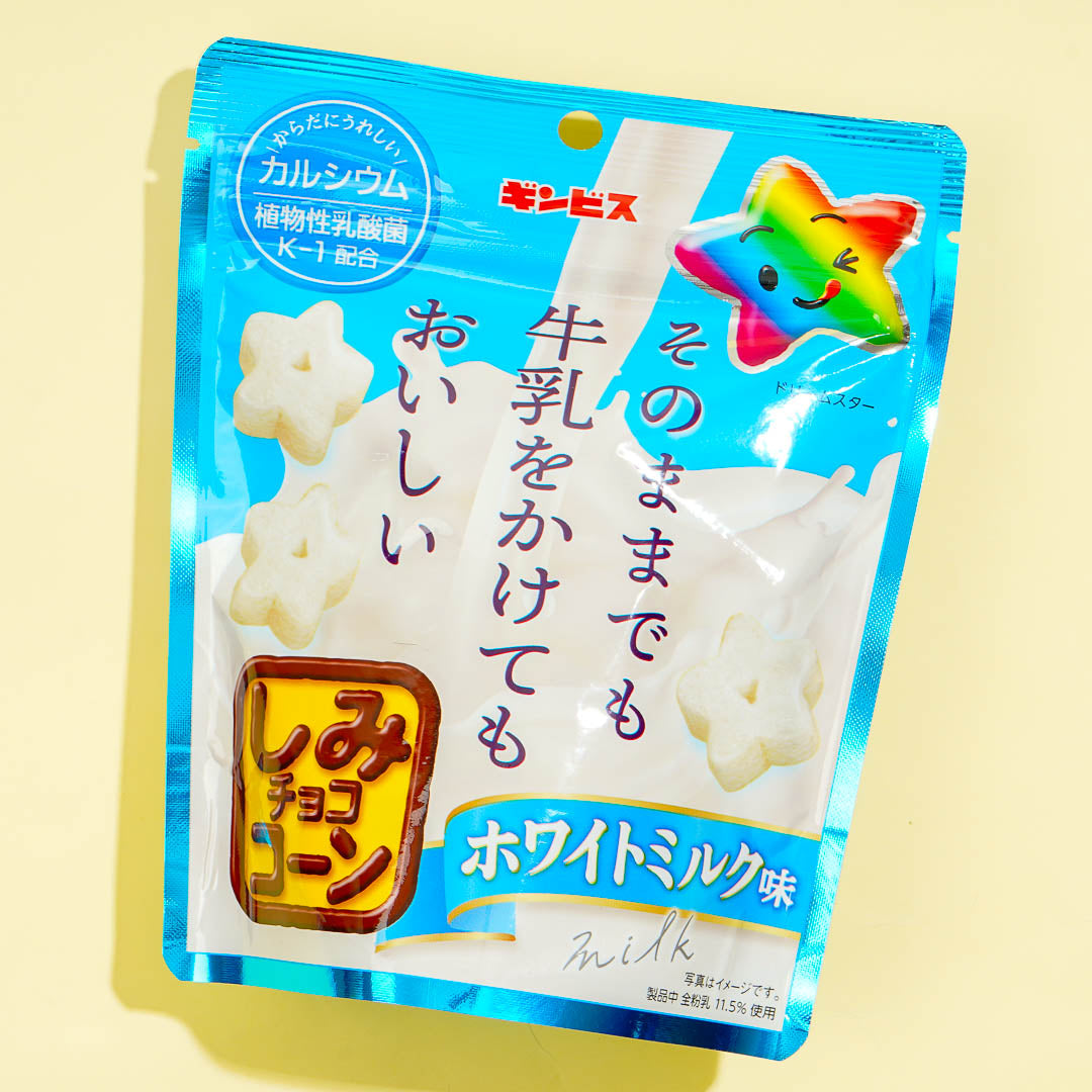 Ginbis Shimi Corn Snacks – White Milk