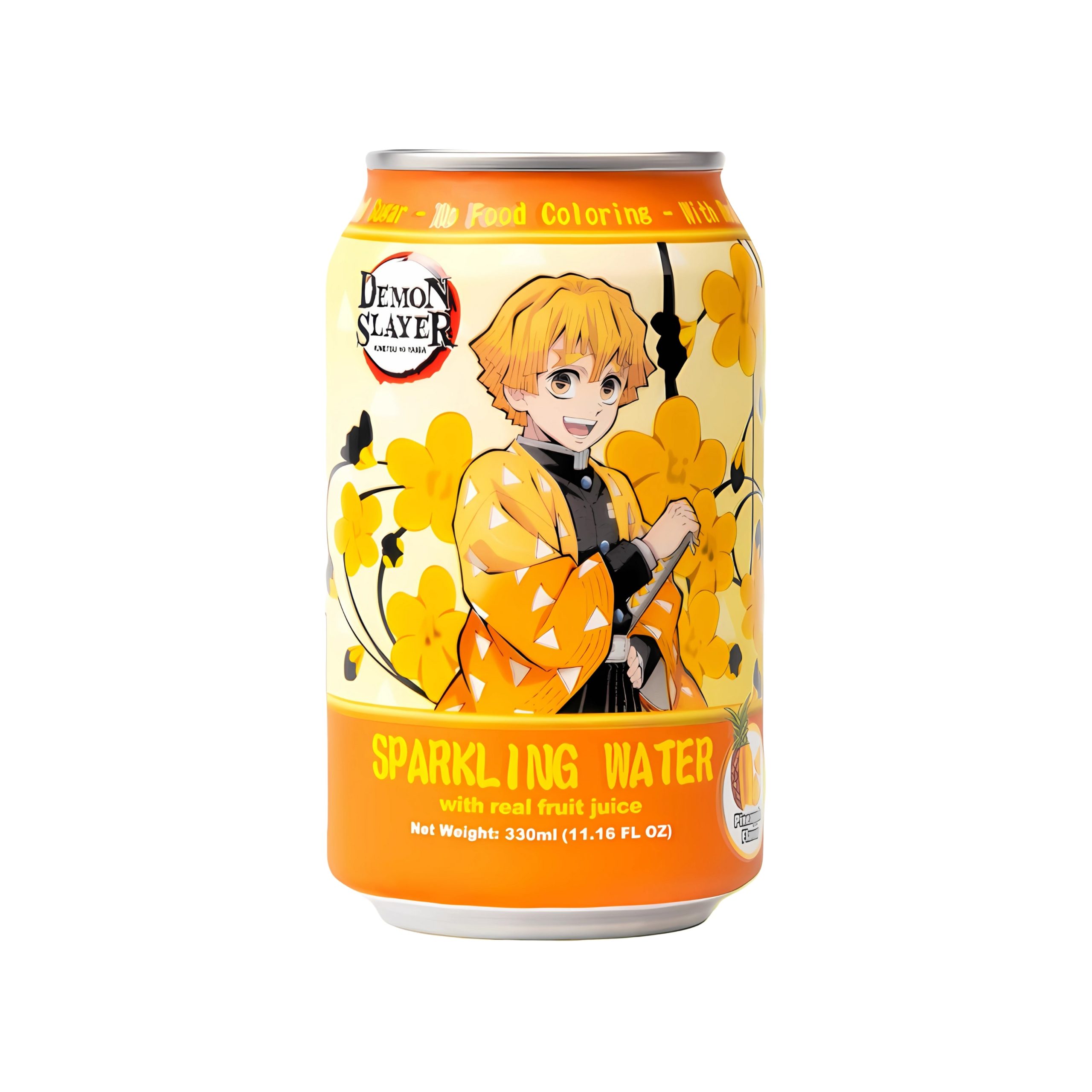 AnyYums Demon Slayer Sparkling Water Pineapple Flavor (USA)