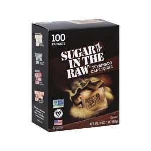 Sugar In The Raw Turbinado Cane Sugar 100 Packets