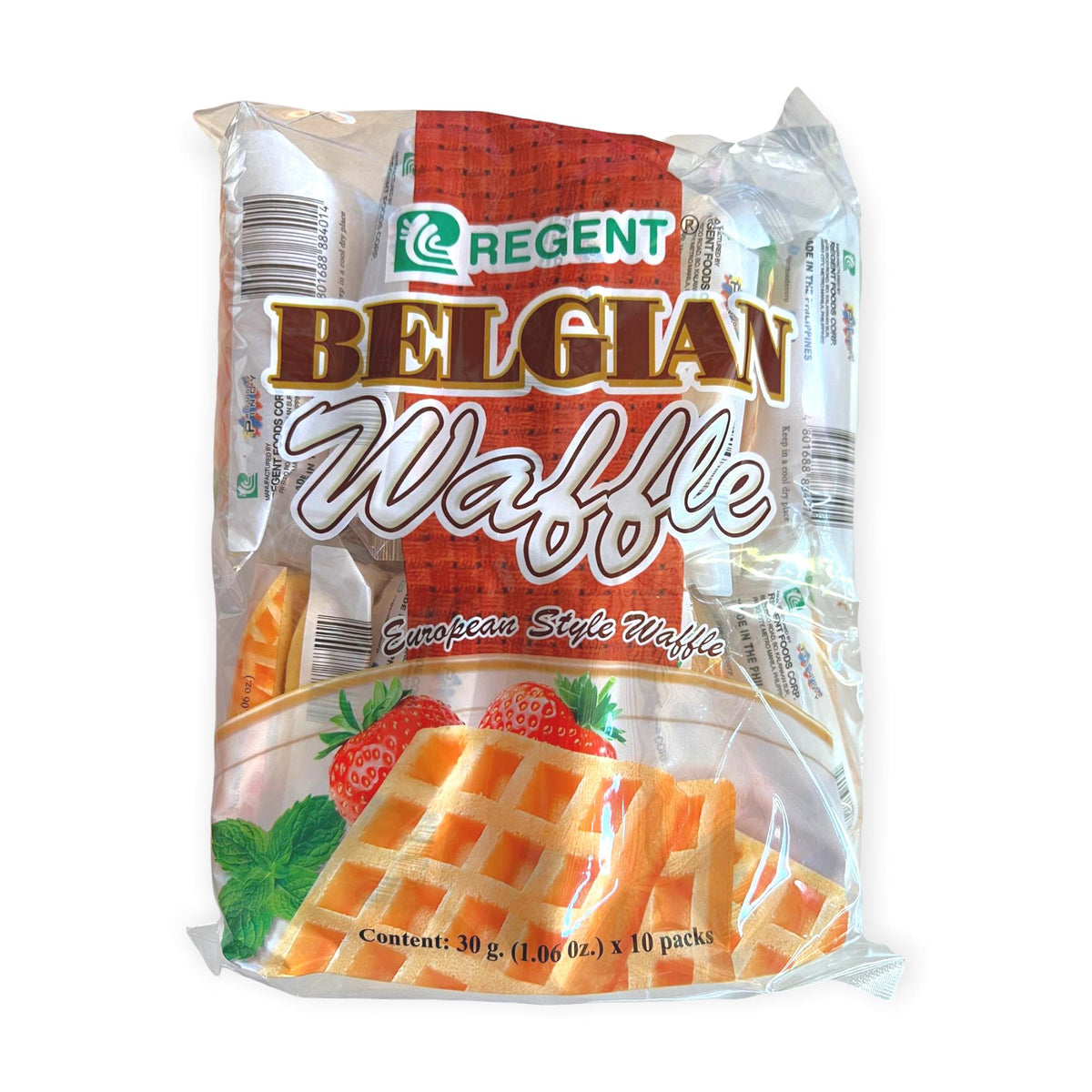 Regent – Belgian Waffle – European Style Waffle – 10 Pack – 300 G