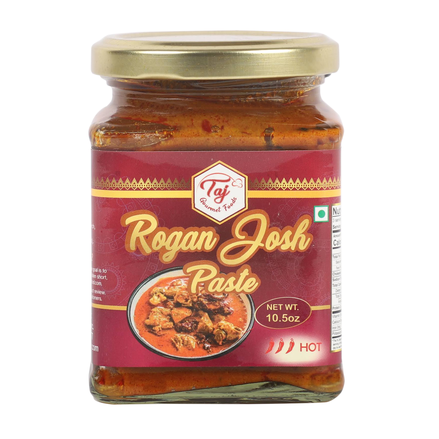TAJ Rogan Josh Paste, 10.5 Oz
