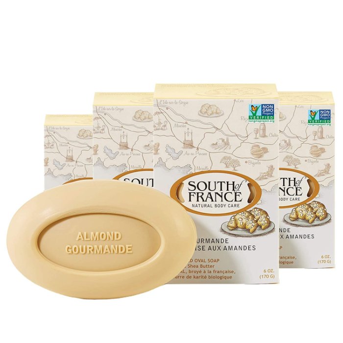 South Of France – Soap Bar Sweet Almond, 6 Oz – Pack of 3