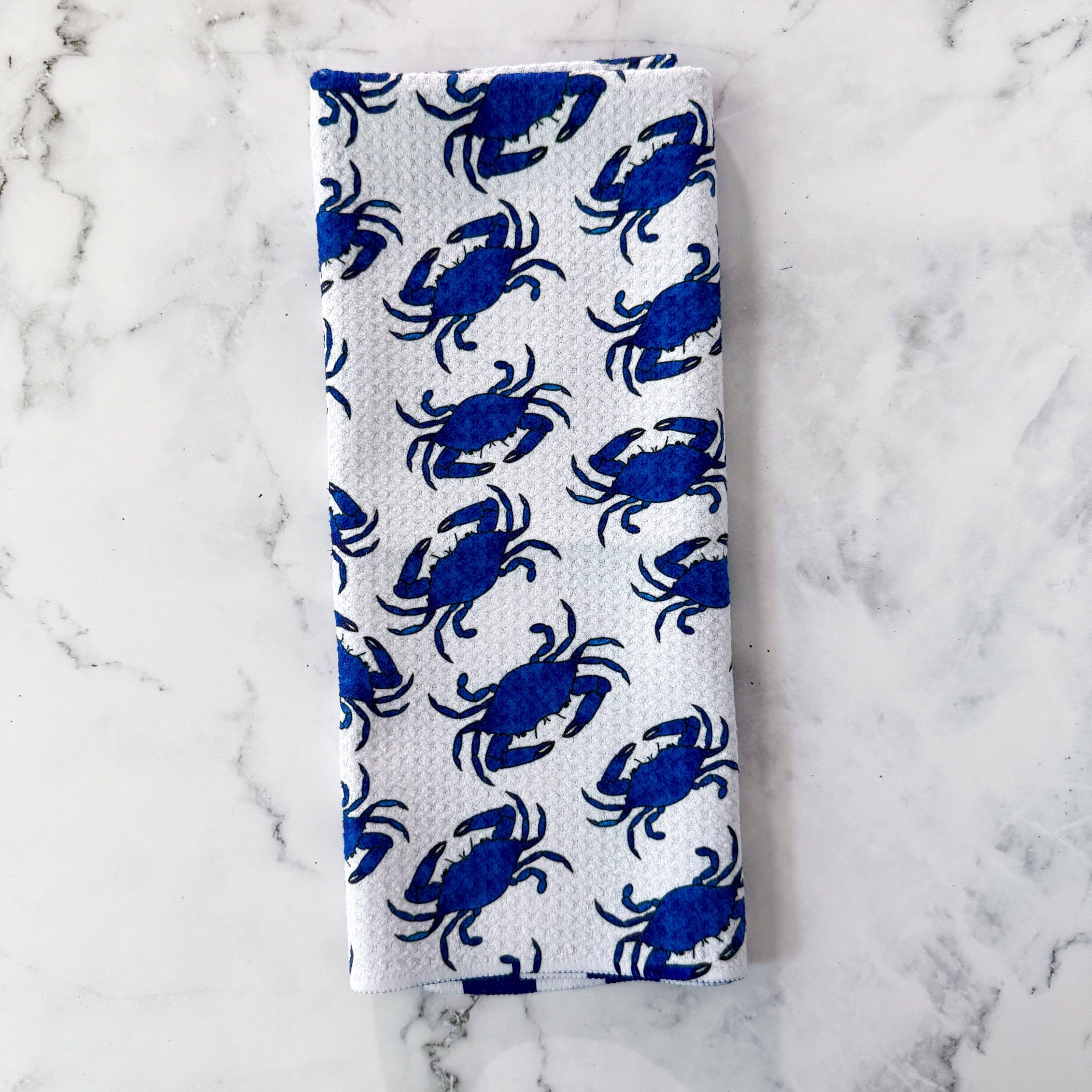 Jami Creates – Maryland Blue Crab Double Sided Patterned Waffle Kitche