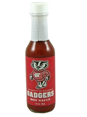 Collegiate Hot Sauce – University of Wisconsin Badgers, 5oz.