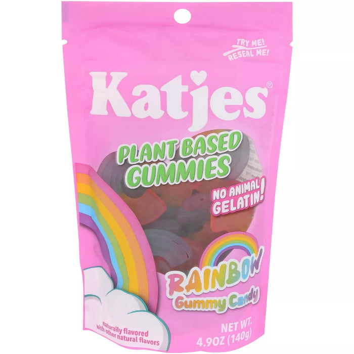 KATJES – Plant-Based Rainbow Gummy 4.9OZ ( Pack of 15)
