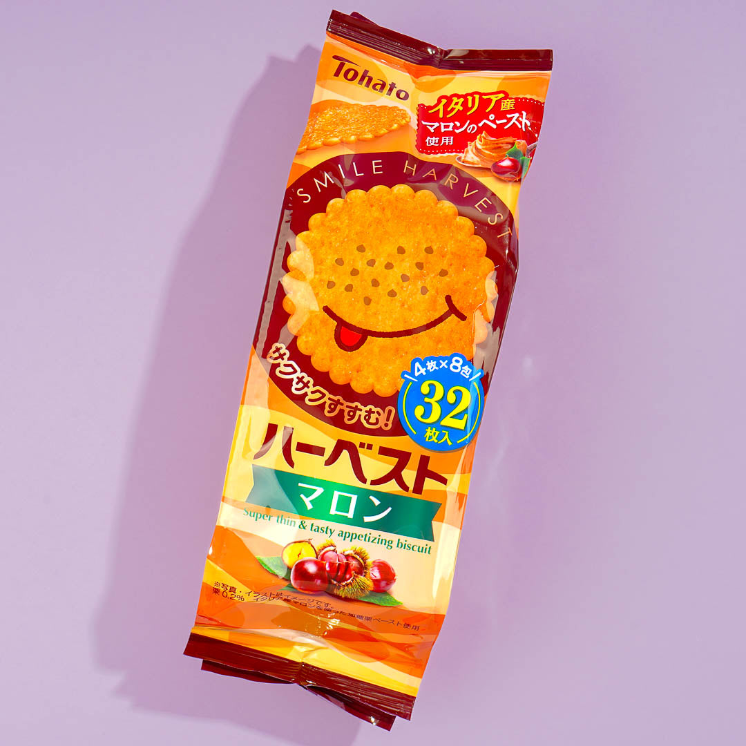 Tohato Smile Harvest Super Thin Biscuit Bag – Chestnut