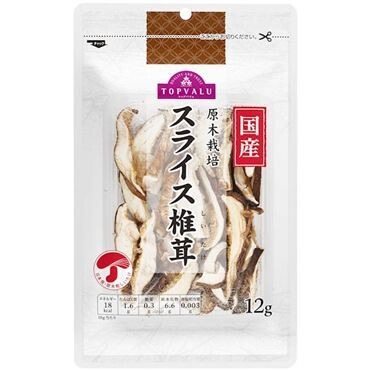 Top Valu “Sliced Shiitake” Dried Shiitake Mushroom, 12g