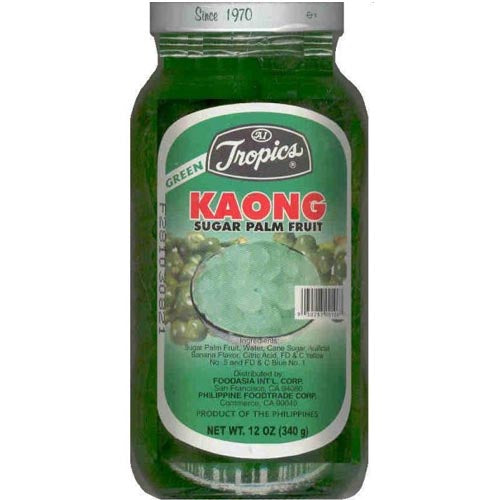 Tropics – Kaong – Palm Fruit in Syrup – Green – 12 OZ