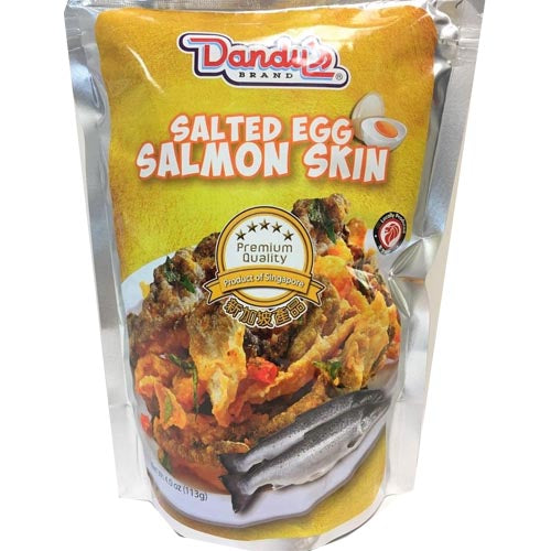 Dandy’s Brand – Salted Egg Salmon Skin – Premium Quality – 113 G