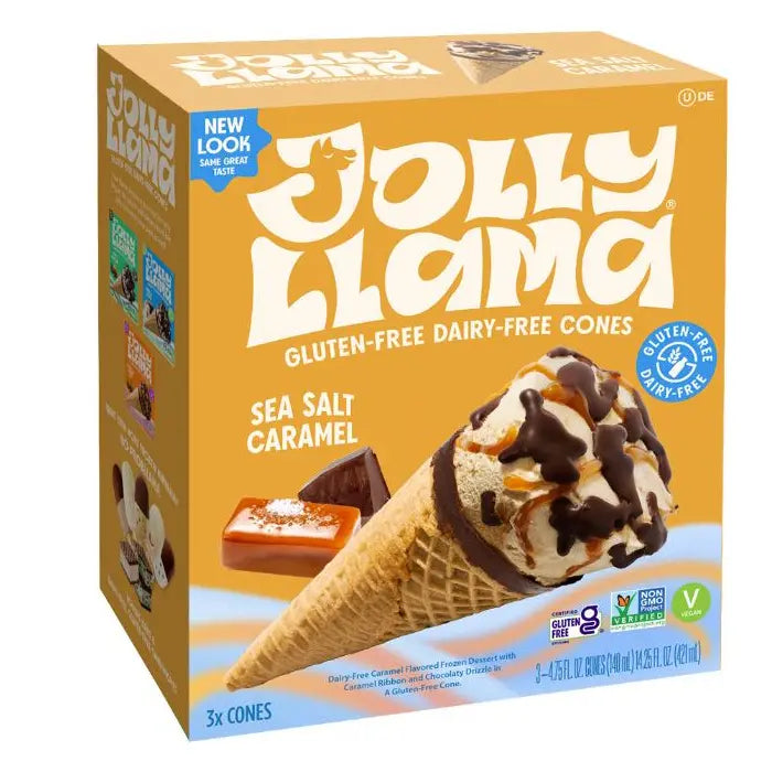JOLLY LLAMA – Sea Salt Caramel Cone 14.25FO ( Pack of 8)