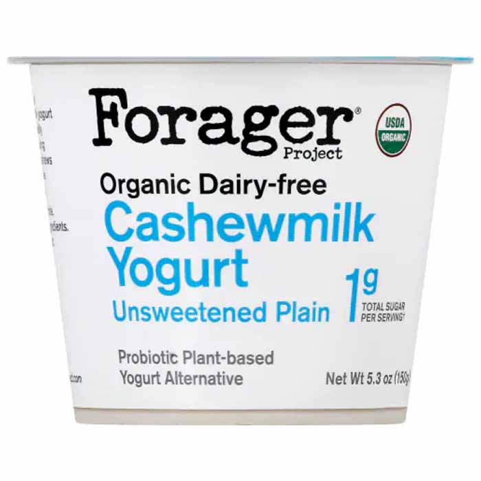 Forager – Cashewgurt Plain Organic, 5.3oz | Pack of 6