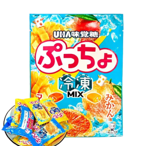 UHA Puchao Mango & Orange Chewy Gummy Candy 80g