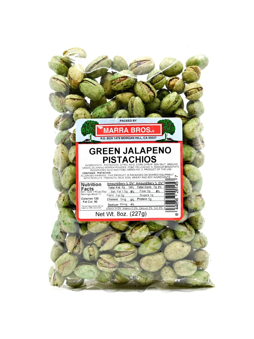 Pistachios Green Jalapeno Pistachios Marra Bros 8