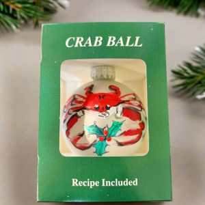 Crab Ball Ornament by Linda Amtmann