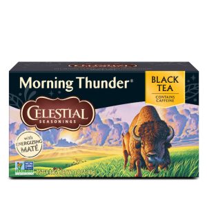 Celestial Seasonings – Black Tea Morning Thunder, 20 Bags | Pack of 6