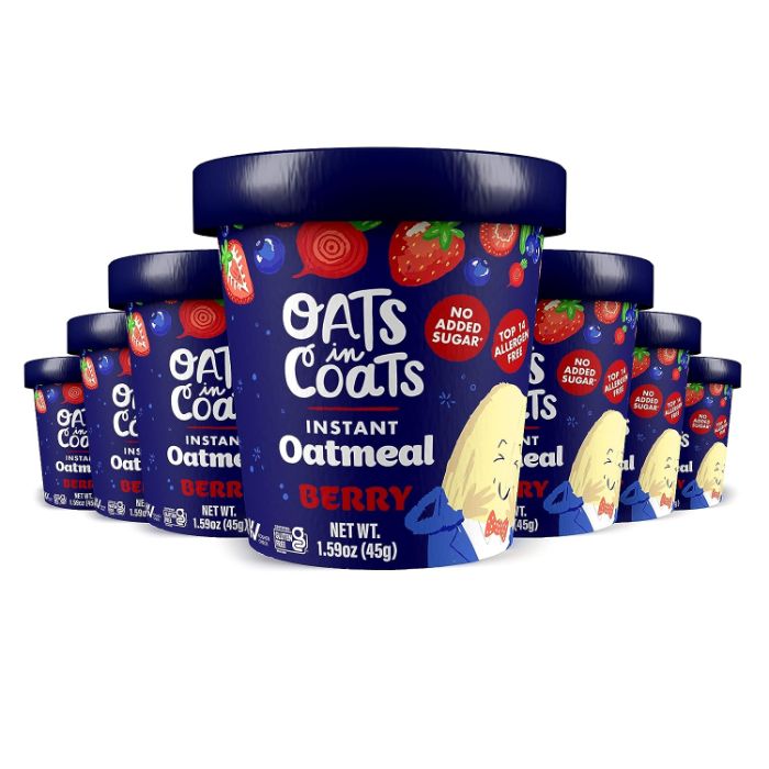Oats In Coats Oatmeal Berry Gluten Free 1.59 Oz – Pack Of 6