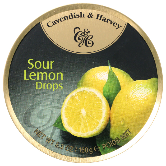 Cavendish & Harvey – Lemon Tin Candy, 5.3 Oz (Pack Of 12)