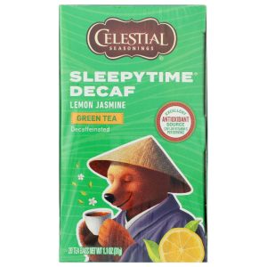 Celestial Seasonings – Green Tea Sleepytime Decaf Lemon Jasmine, 20 Ba