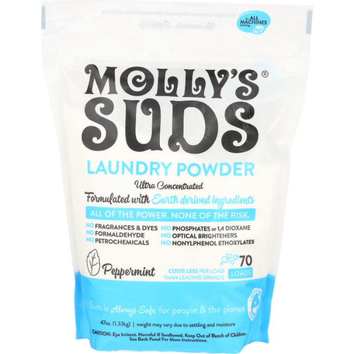 Mollys Suds Powder Lundry Ppmt 70Ld 47 Oz – Pack of 6