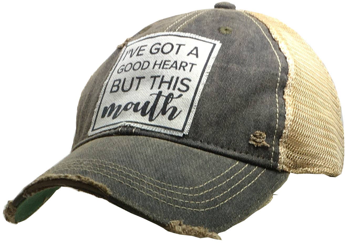 Vintage Life – I’ve Got A Good Heart But This Mouth Trucker Hat Baseba