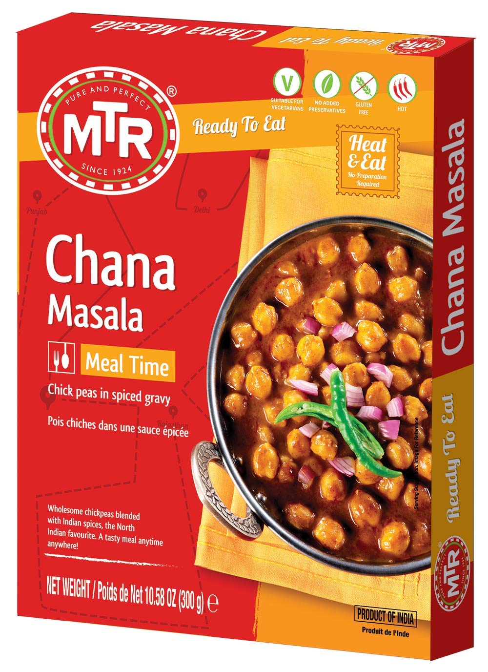 MTR Ready to Eat – Chana Masala 10.58oz (300g)