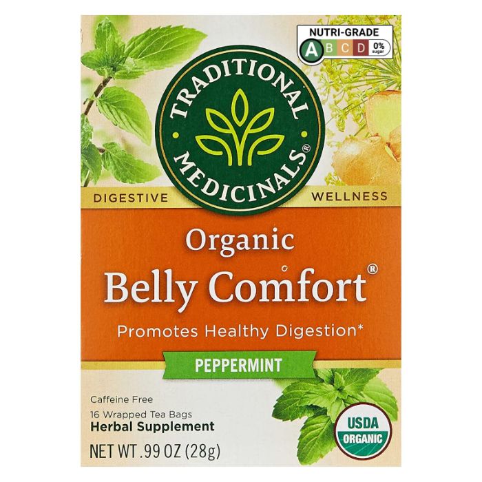 Traditional Medicinals – Belly Comfort Peppermint Tea, 16 Bags | Pack