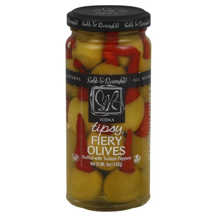Sable & Rosenfeld – Tipsy Olives Fiery, 5 Oz | Pack of 6