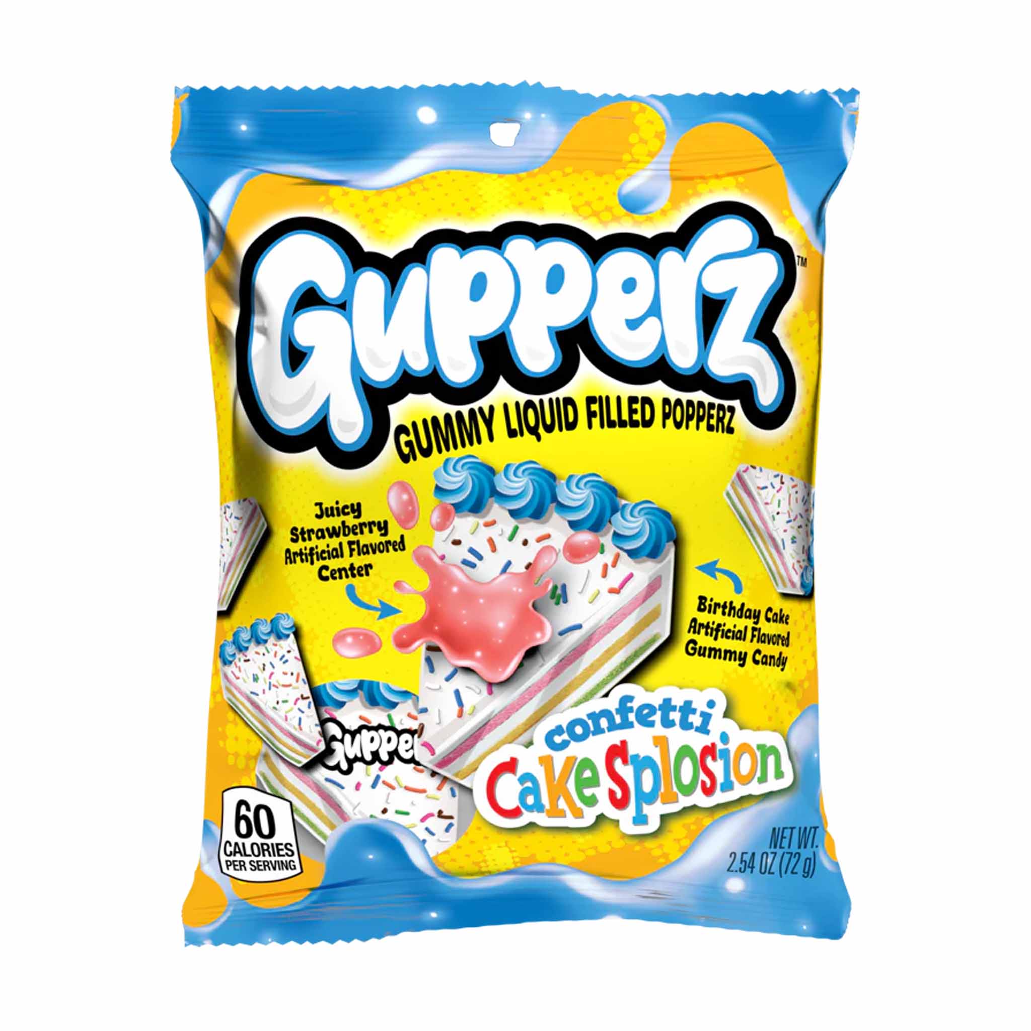 Gupperz Confetti Cakesplosion – Gummy Liquid Popperz – 2.54 oz