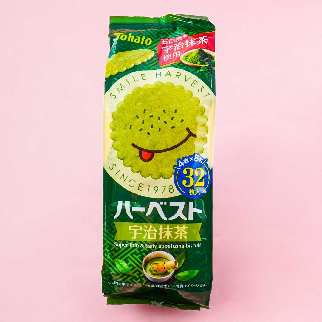 Tohato Smile Harvest Super Thin Biscuit Bag – Uji Matcha