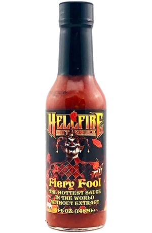 Hellfire Fiery Fool Hot Sauce, 5oz.