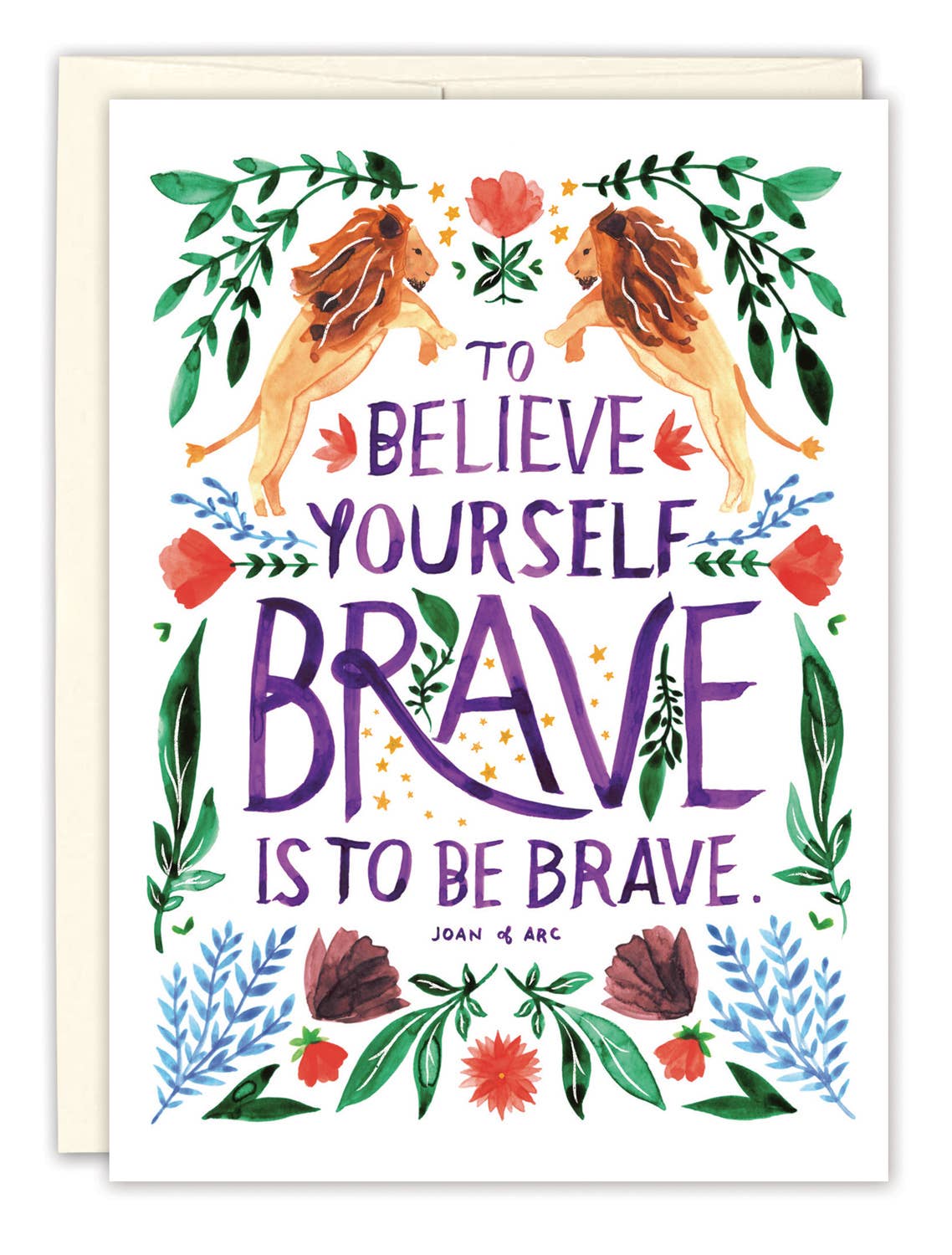 Biely & Shoaf – Believe Yourself Brave Encouragement Card