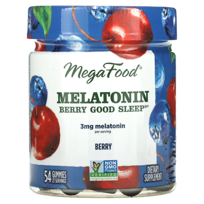 MegaFood – Sleep Melatonin Berry, 54 Pieces – Pack of 3