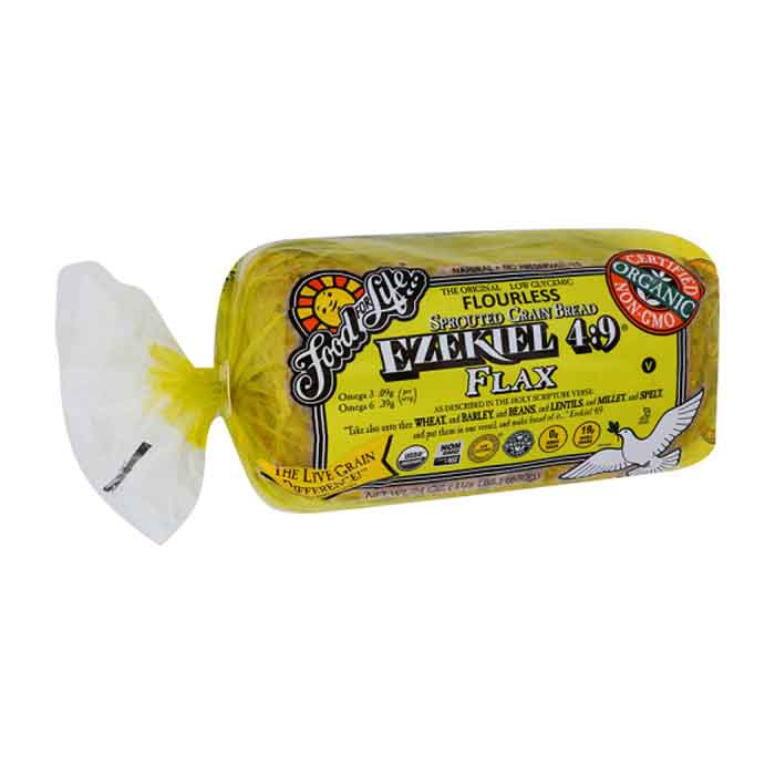 Food For Life – Bread Flax Sprouted Whole Grain, 24oz | Pack of 6