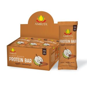 Amrita Bars Amrita Bars Gluten-Free Apple Cinnamon High Protein Bars – 36 bars x 2.12 oz