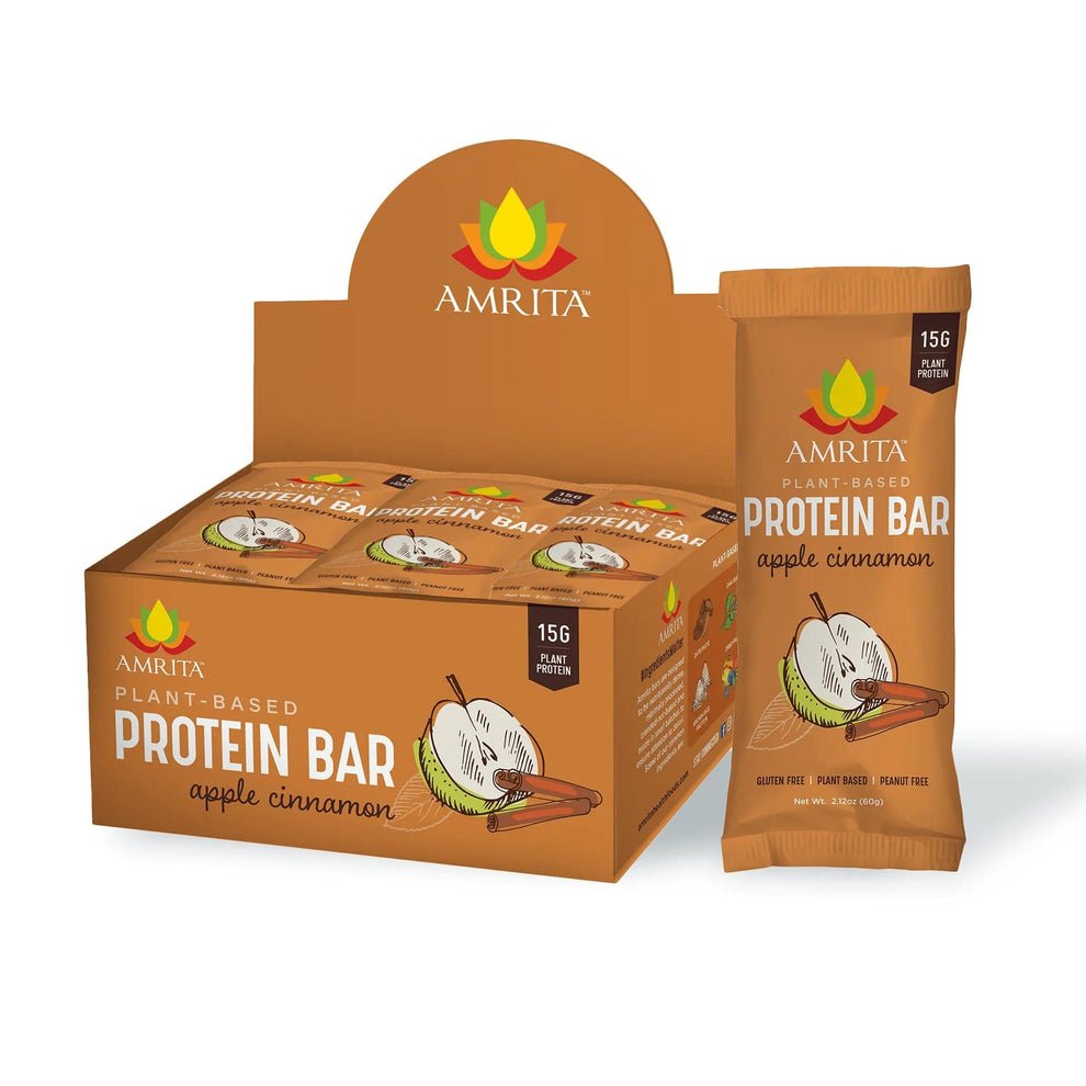 Amrita Bars Amrita Bars Gluten-Free Apple Cinnamon High Protein Bars – 36 bars x 2.12 oz