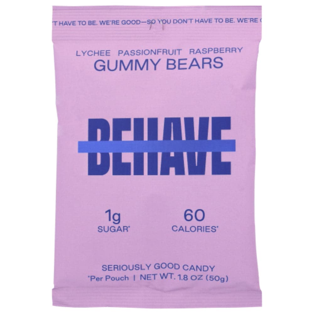Behave Foods Inc – Gummy Bears, 50 Gm – Pack of 6