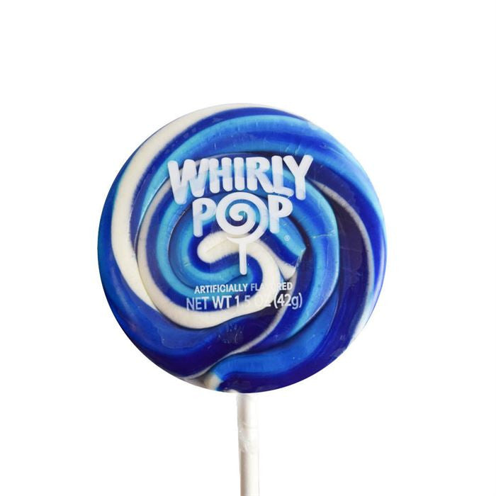 Royal Blue & White Whirly Pops – 1.5 oz