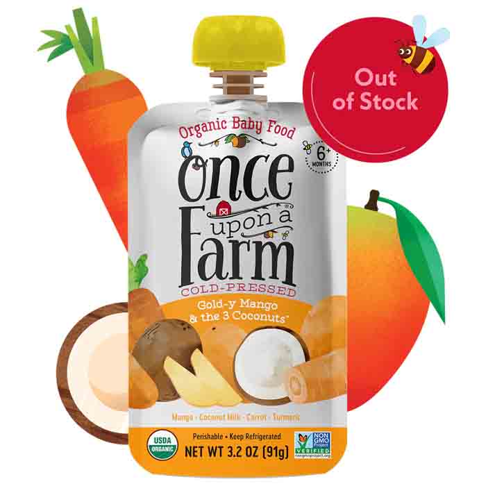 Once Upon A Farm – Baby Food 3.2oz | Multiple Flavors | Pack of 8